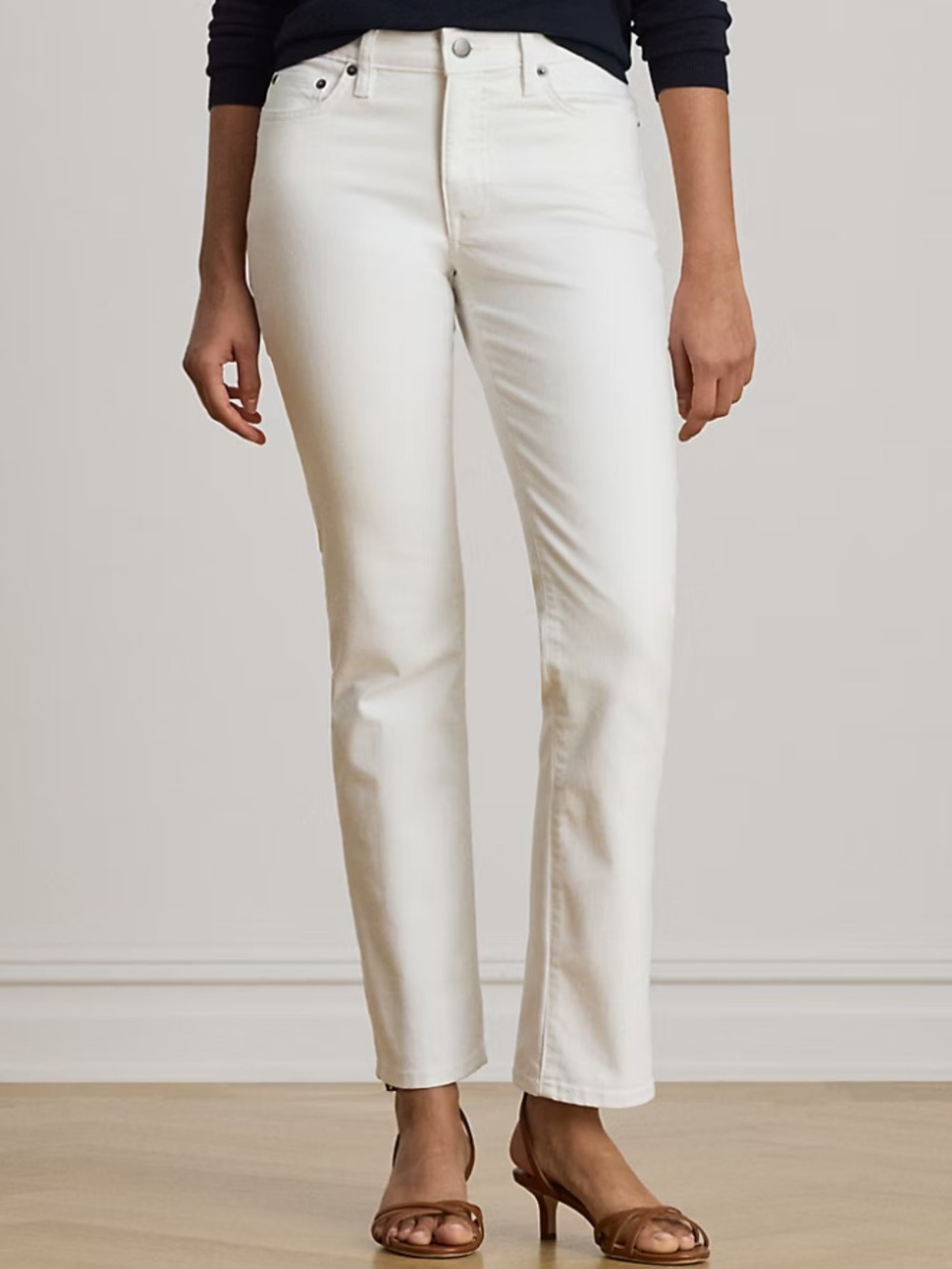 NWT Lauren Ralph Lauren Mid-Rise Straight Jeans